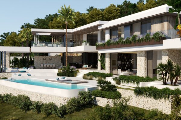 Luxury villa in Son Vida, Mallorca, by Tarragona Höhne Architects.