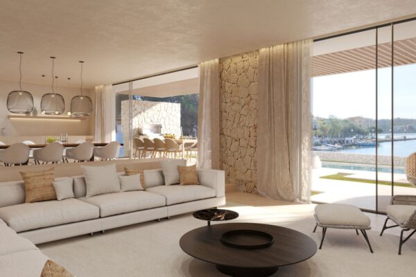 Luxury villa in Porto Colom, Mallorca, by Tarragona Höhne Architects.